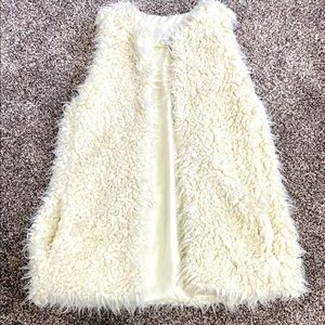 Cream Fur Vest